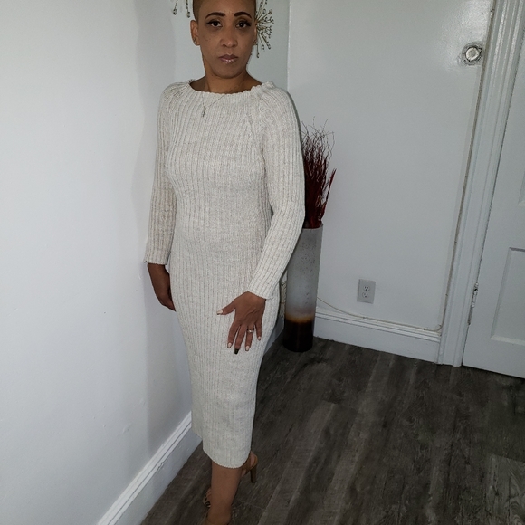 Open Back Sweater Dress - Picture 2 of 3